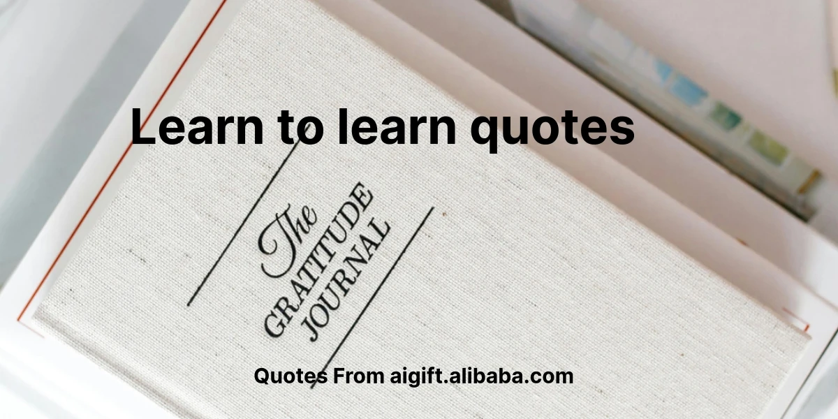 learn to learn quotes