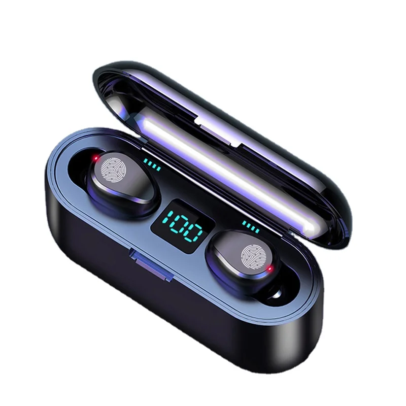 

IPX7 Waterproof F9 TWS Wireless Bluetooths 5.0 Earphones Touch Headset Bluetooths Earbuds