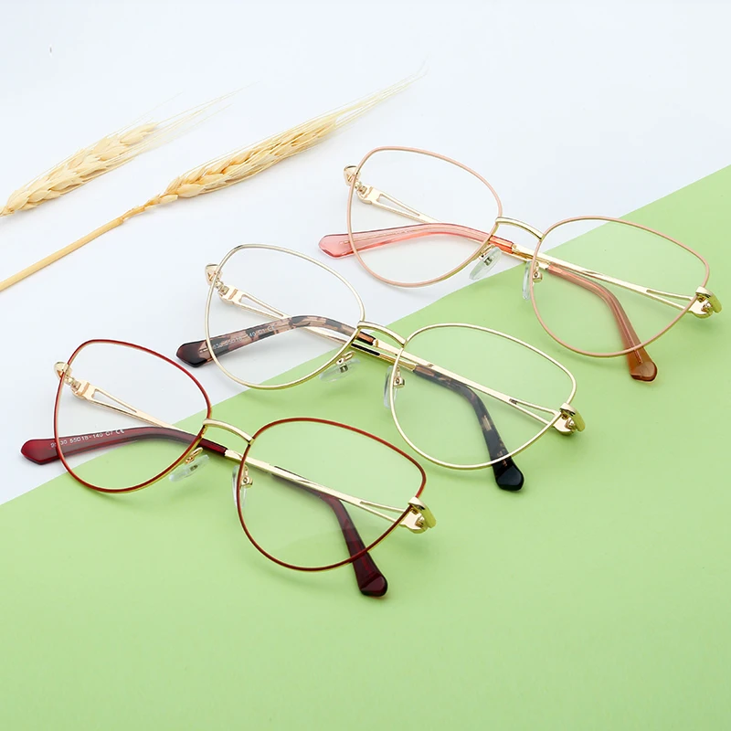 

New Designer Round Classical Glasses Women Optical Frames Metal Glasses Frame Clear Lens Eyewear glasses