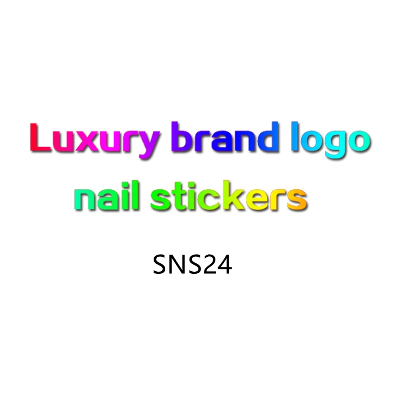 

2020 Hot Wholesale Logo Nail Sticker Designers Stickers For Nail Art Decoration 3D Nail Wraps Sticker, Picture