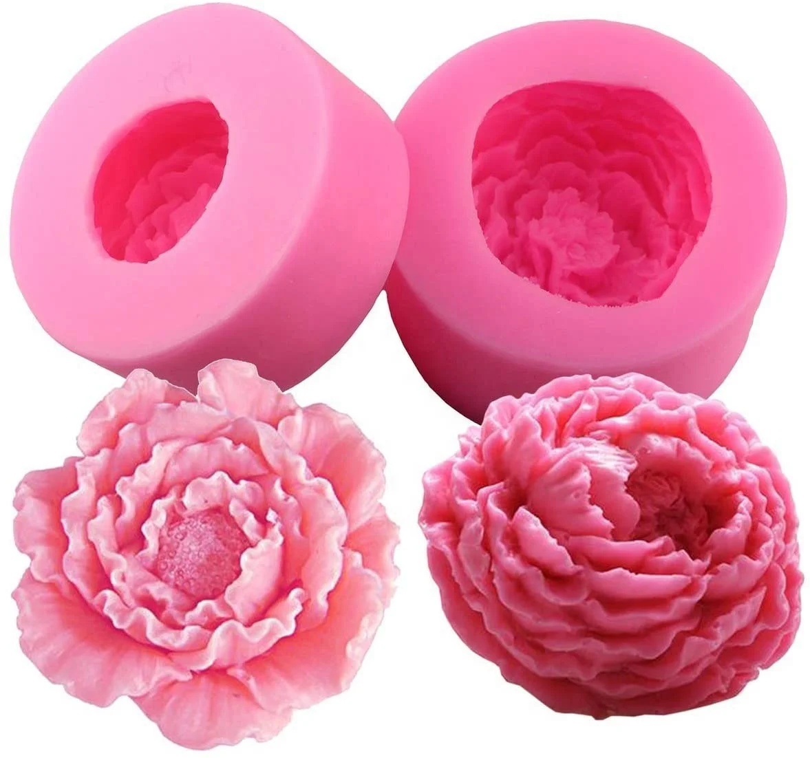 

Resin Mold Soap Candle for Craft Fondant Cake Reposteria Moldes Keychain Flower Making Wholesale Silicone Molds, Kinds of colors