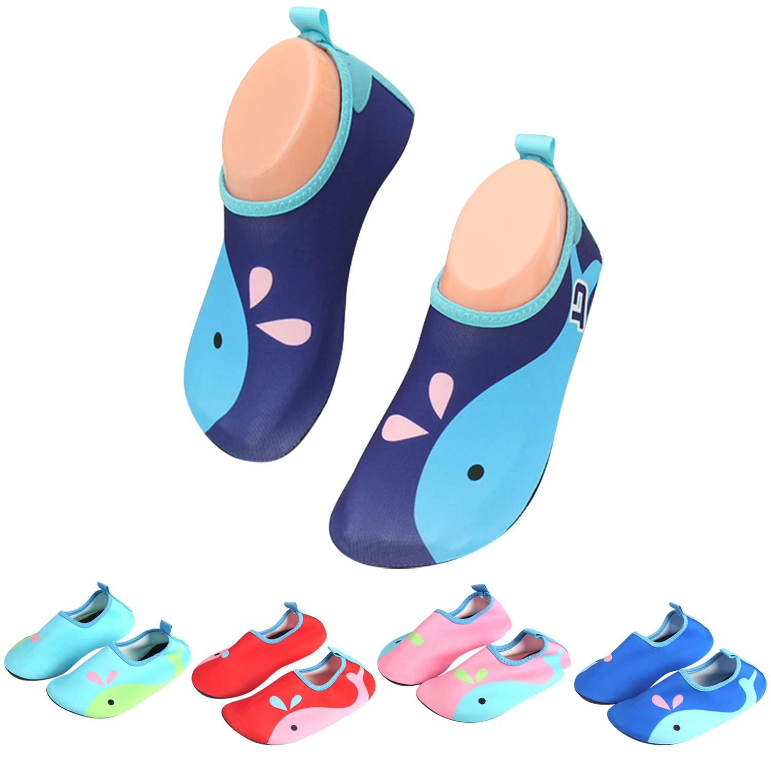 

Cute Summer Children Water Sport Shoes Swimming Beach Kids Aqua Skin Shoes Stock, Colorful