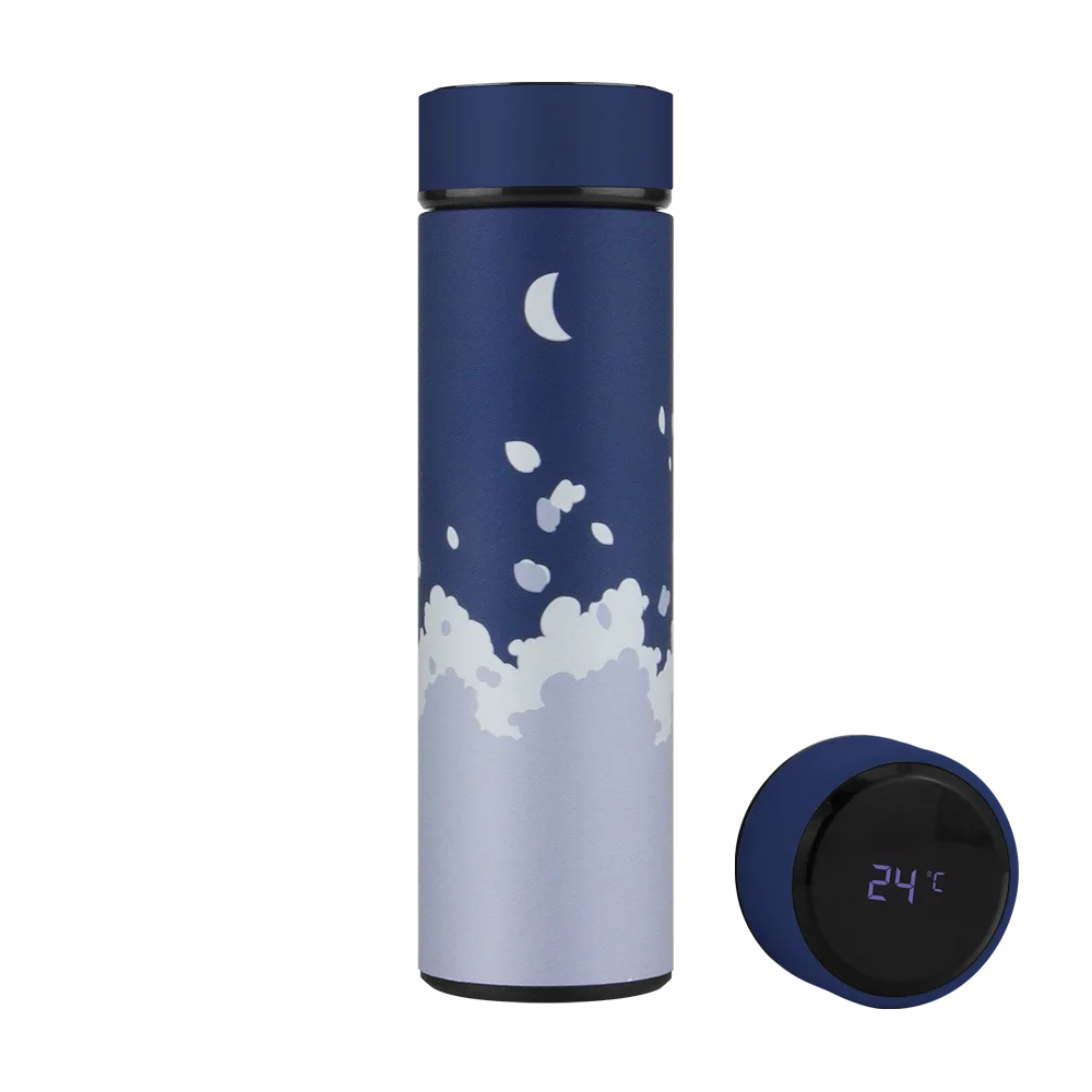 

Custom smart Double Wall SS304 Thermos water bottle Vacuum Insulated Smart Steel 304 with Led Temperature Display