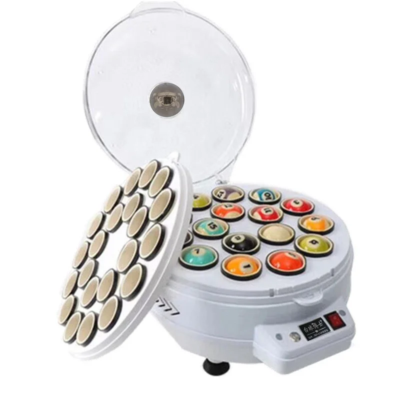 Dr. Billiards Brand 2-in-1 16pcs American Pool Ball & 22pcs Snooker Ball Polishing and Washing Machine Billiard Pool Ball Set