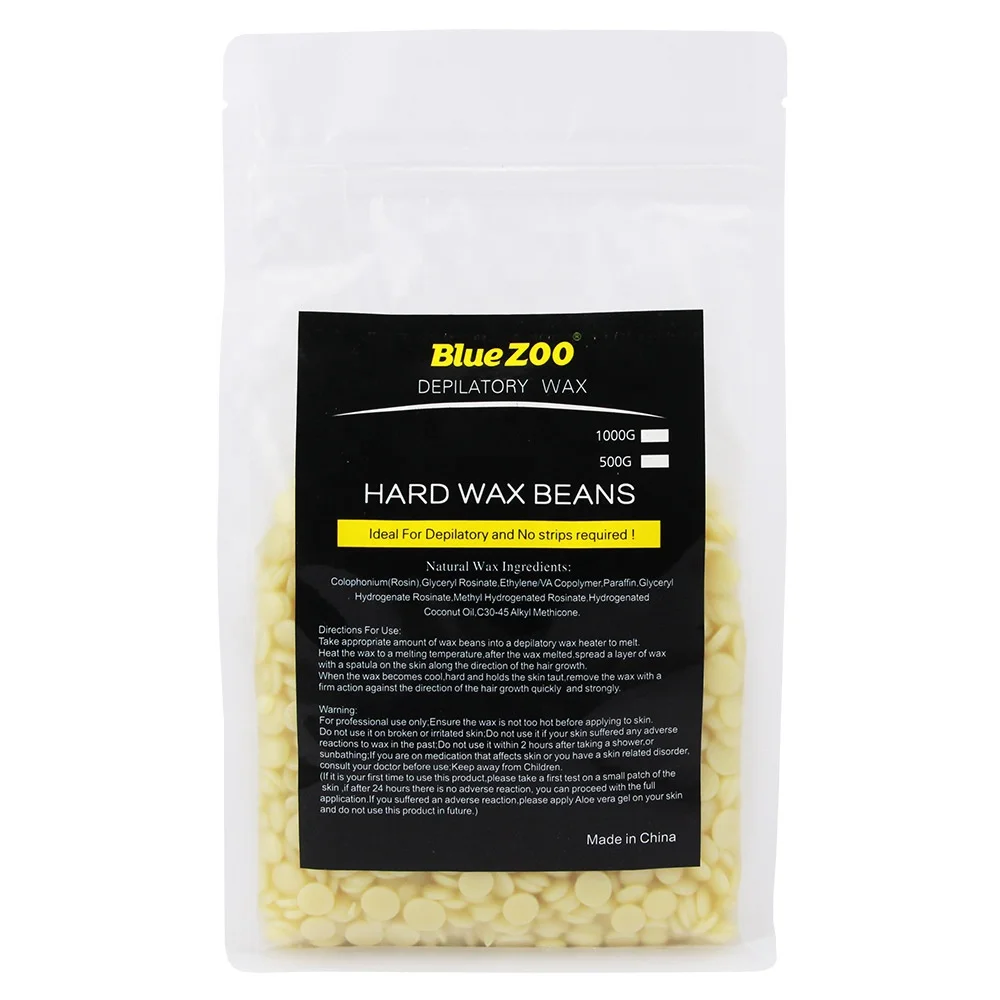

Blue zoo 1kg Wholesale hair removal cream depilatory wax without strips, 12colors