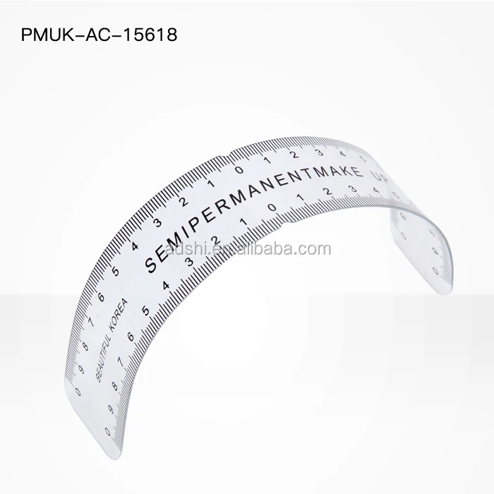 disposable permanent makeup plastic eyebrow ruler tattoo cosmetic
