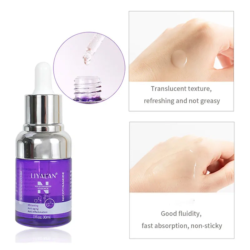 

Private Label Serum Whitening Anti Aging Tightening Vitamin B3 Niacinamide 10% Serum For face