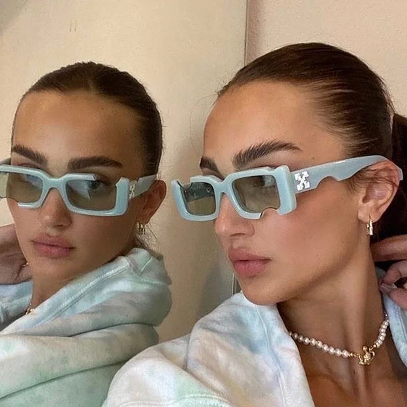 

Robin eyewear 31446 New Fashion brand OFF notch designer sunglasses mint green lens