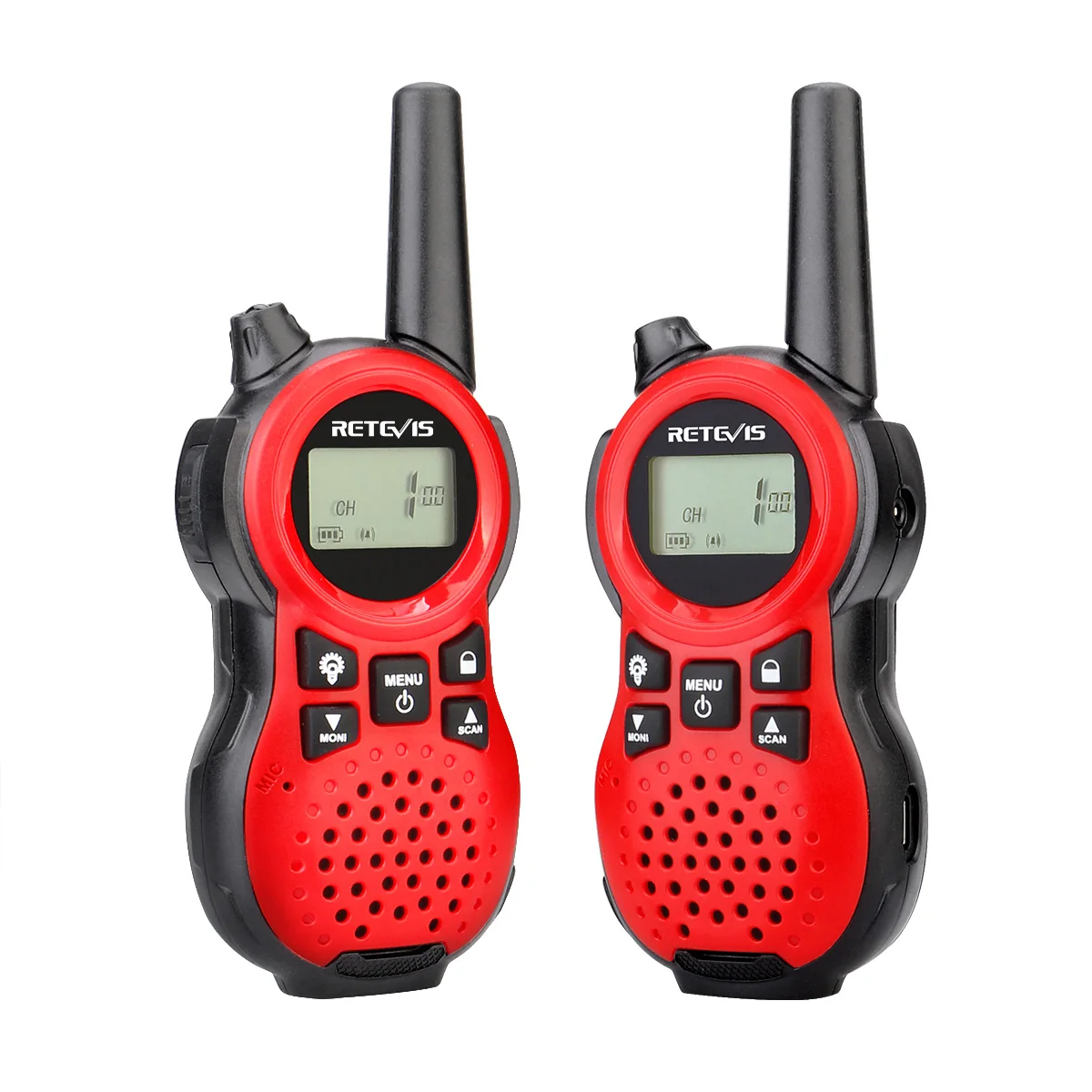 Walkie Talkie Bambini Retevis RT638 3 Pezzi - PMR446, 16 Canali, VOX, Torcia, Blocco Tasti, Regalo Per Natale E Compleanni (verde, Rosso, Blu)