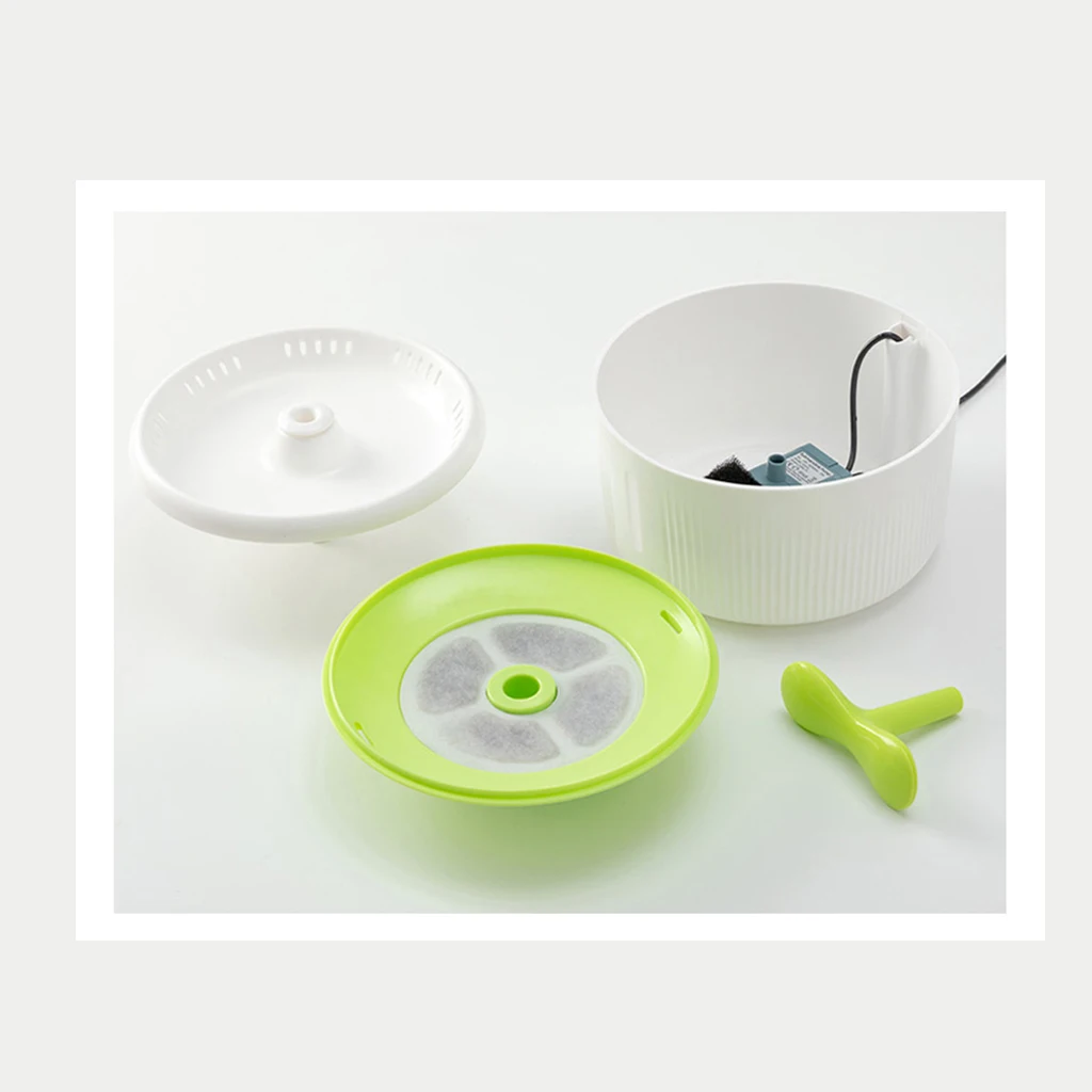

LED Automatic Pet Water Fountain Cat Fountain Dog Water Dispenser, Light green