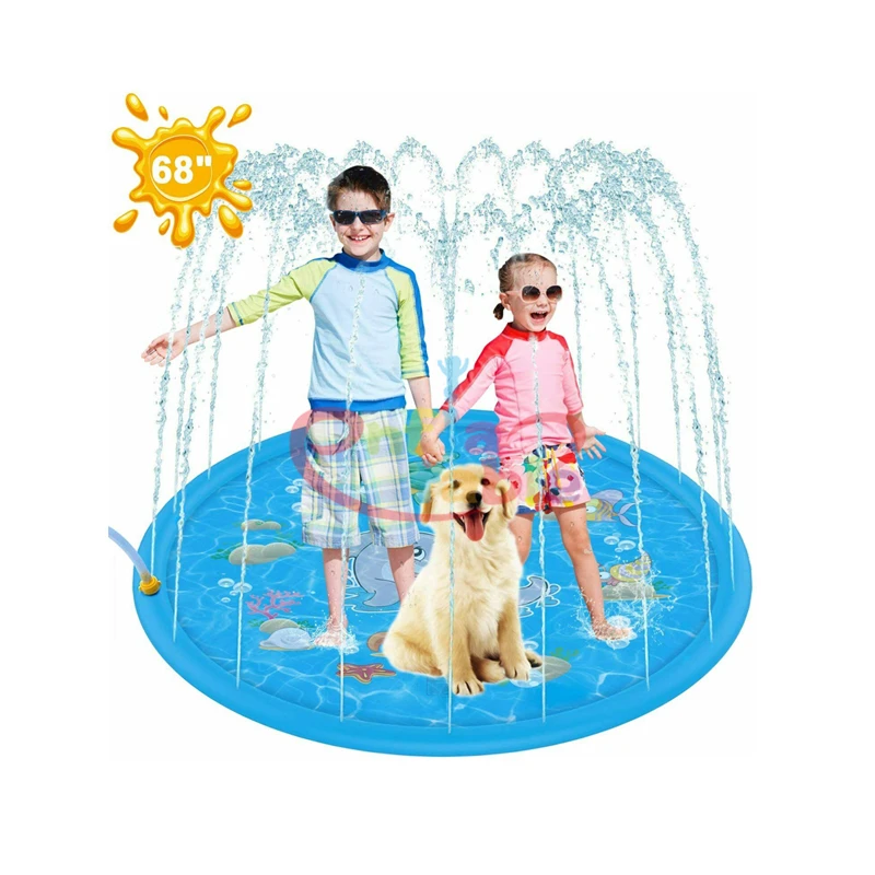 

Children Sprinkler Pool 60 Inflatable Water Toys, Blue or customized