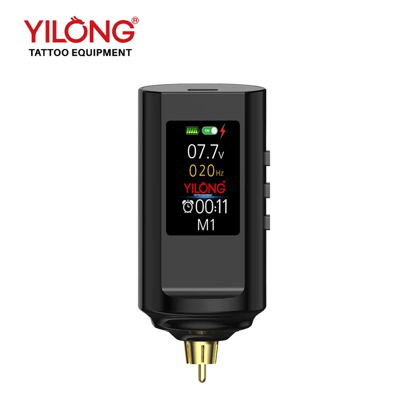 Custom Colorful Screen Logo Power Supply Plastic Shell Battery Big Supply Power Wireless Tattoo Charge Digital Power Supply