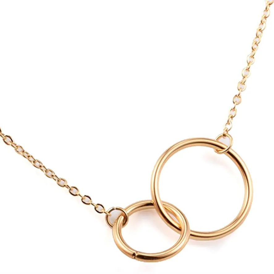 

Customized Jewelry Karma Charm Necklace Stainless Steel Chains Link Chain Necklaces Moon Trendy Micro Insert CN;GUA Heyuan 4546