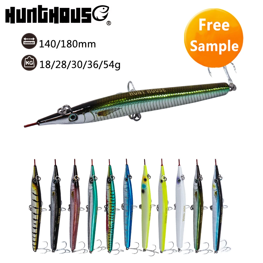 

8 colors available saltwater ABS plastic sinking pencil bait lures, 14colors