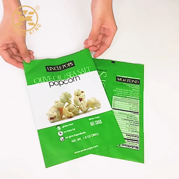 custom plastic popcorn bolsas