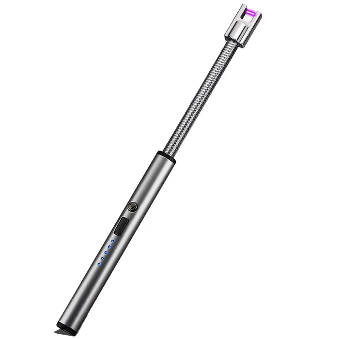 

Electric Barbecue Long Slim Rechargeable Usb Candle Wind proof Kitchen bbq Lighter, Black,gold,blue,red