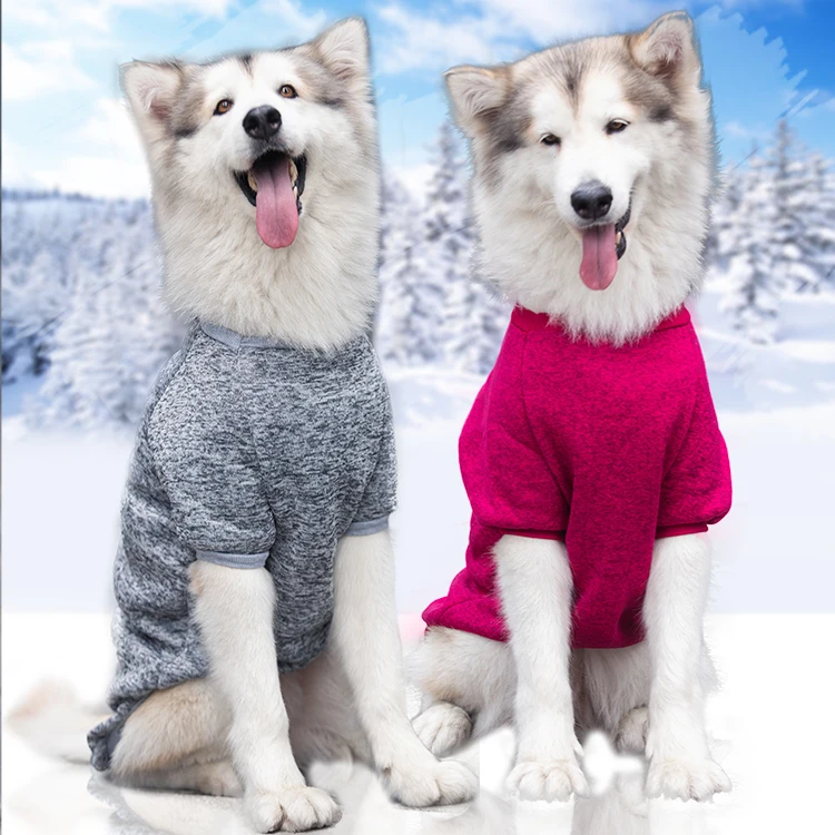 

Autumn winter new large and medium-sized dog wool sweater warm comfortable frontier golden fur pet clothes, 4 colors