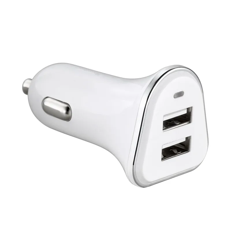 

Fast Charging 5V 2.4A dual usb car charger 2 port for iphone car charger