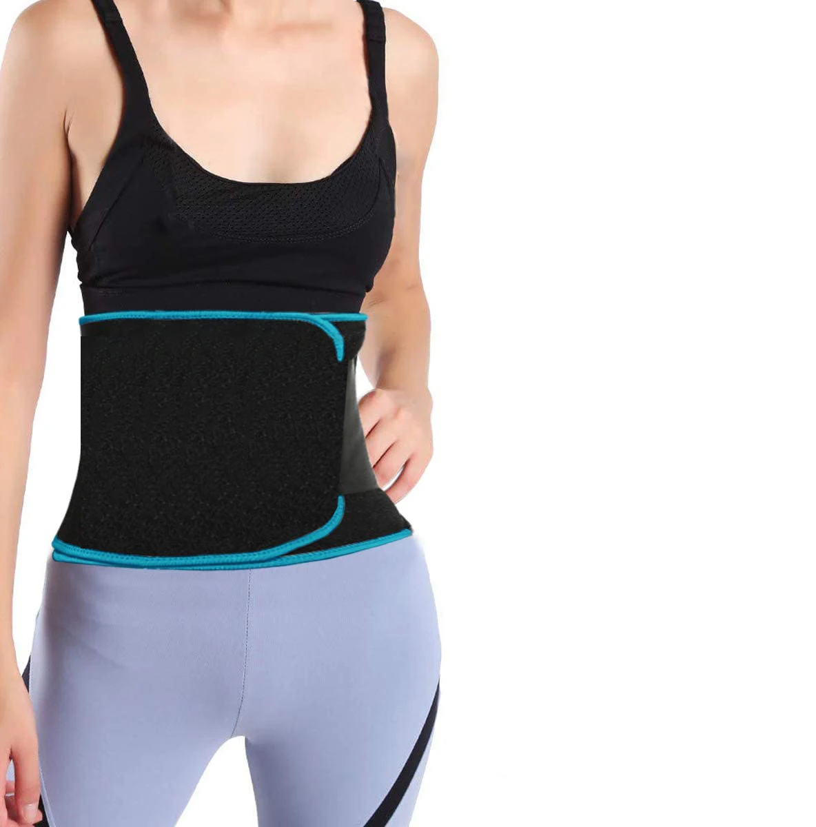 

Waist Trimmer Belt Sweat Wrap Tummy Toner Low Back and Lumbar Support with Sauna Suit Effect Abdominal Trainer, Pink/blue/green/yellow/black/custom color