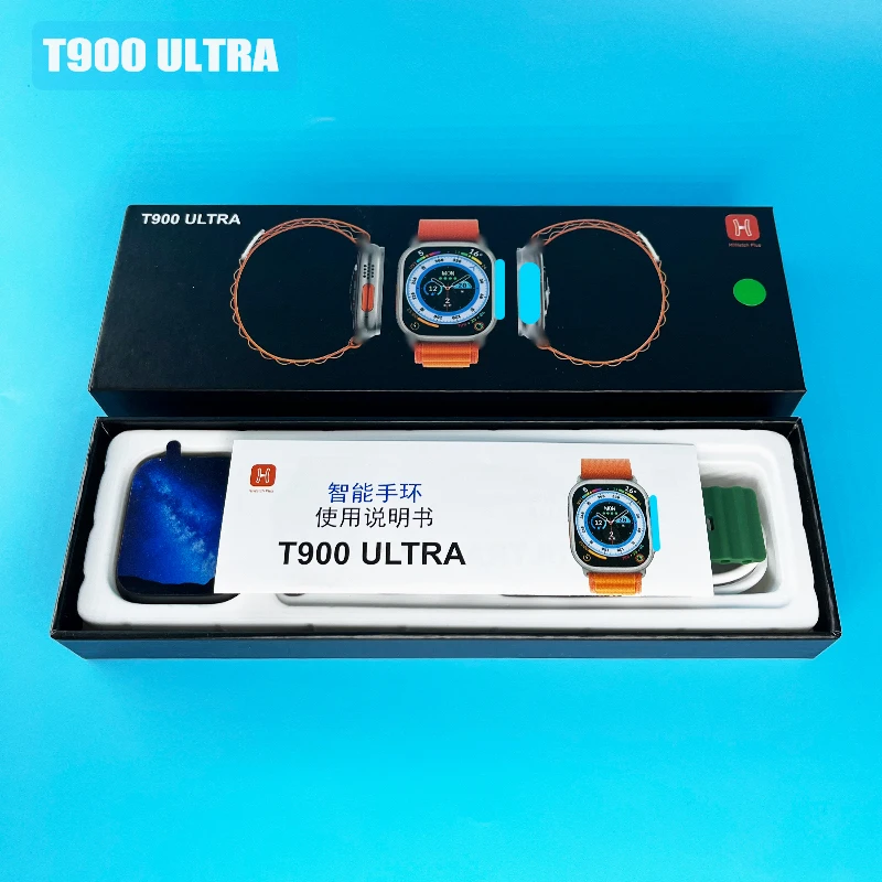 

T900Ultra Series 8 Sport Smart Watch 2.02 Inch Tft Touch Screen Wireless Charging Reloj Inteligentel Watch 8 T900Ultra