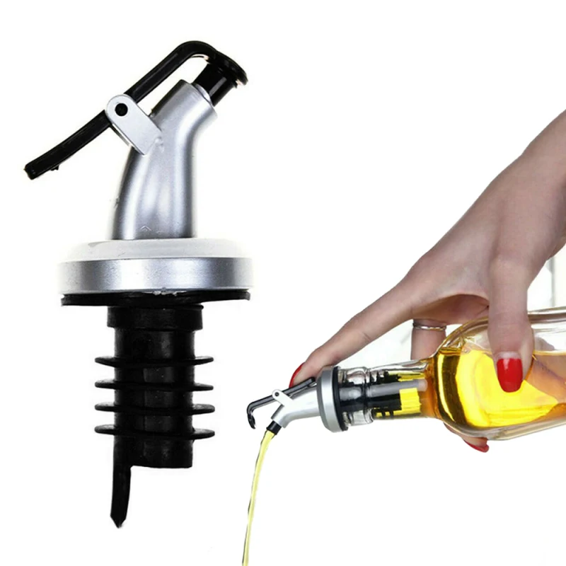 

Bottles Can ABS Lock Olive Oil Sprayer Vinegar Plug Seal Leak-proof Food Grade Plastic Nozzle Sprayer Liquor Dispenser, As photo