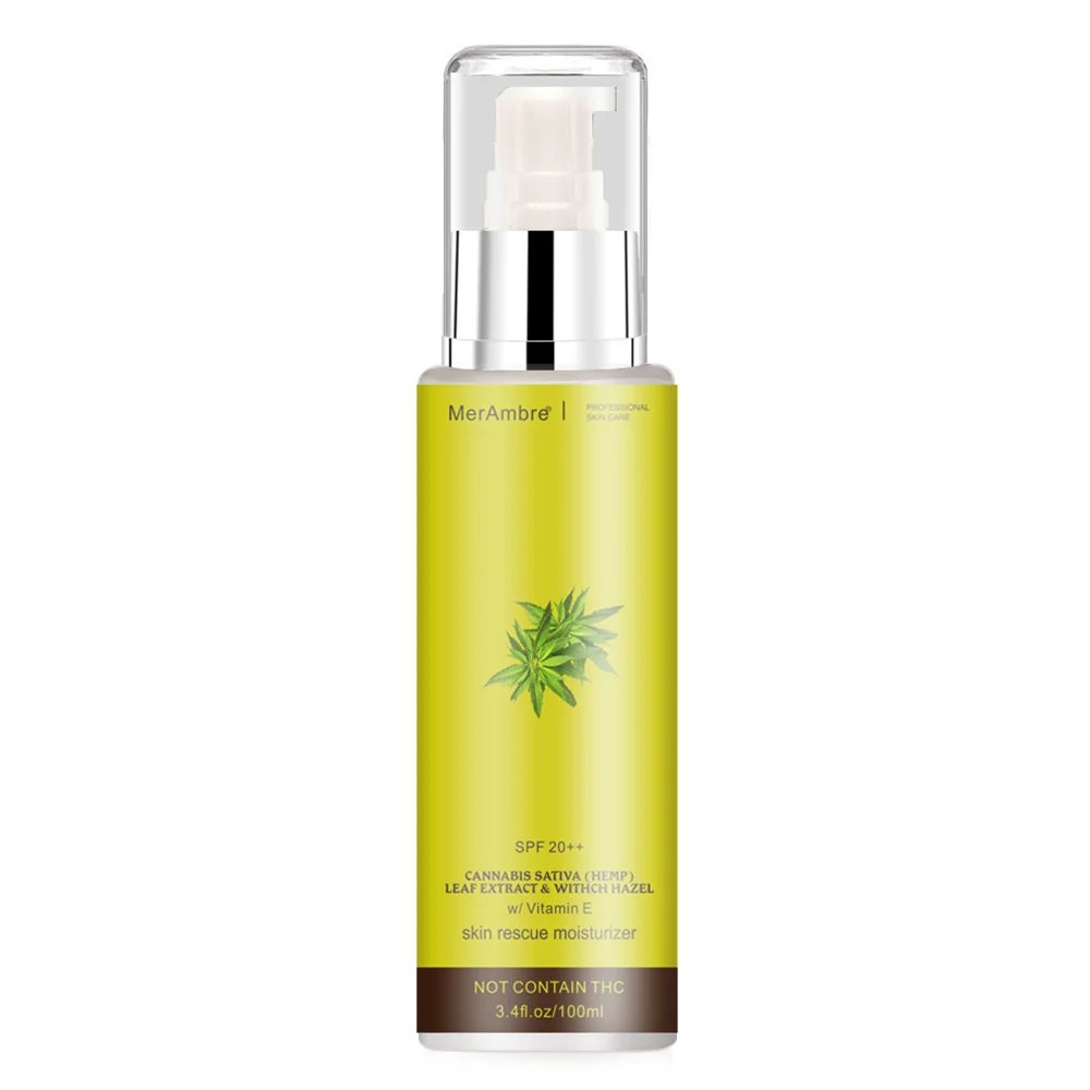

OEM Private Label Wholesale Organic Natural Relief Soothing UV Clear CBD Hemp Sunscreen Lotion for Sensitive or Acne-Prone Skin