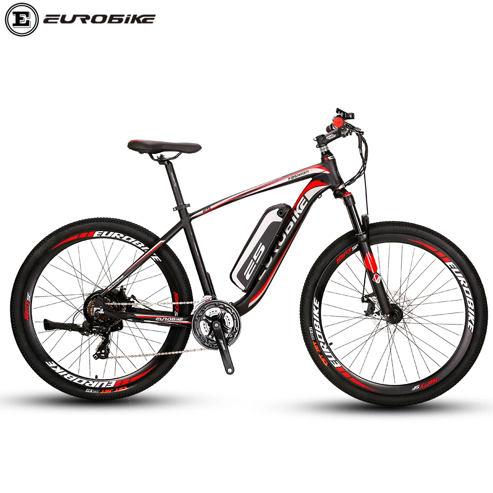 

Eurobike E7 27.5 aluminum Electric Mountain bike Ebike 36V 250W electric bicycle electric scooter fat e-bike removable battery