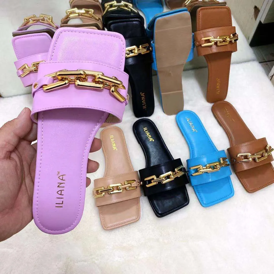 

Fashion Women Slippers Summer 2021 Weave Ladies Sandals Shoes Low Open Toe Flat Outdoor Slides Causal Female Beach Flip Flops