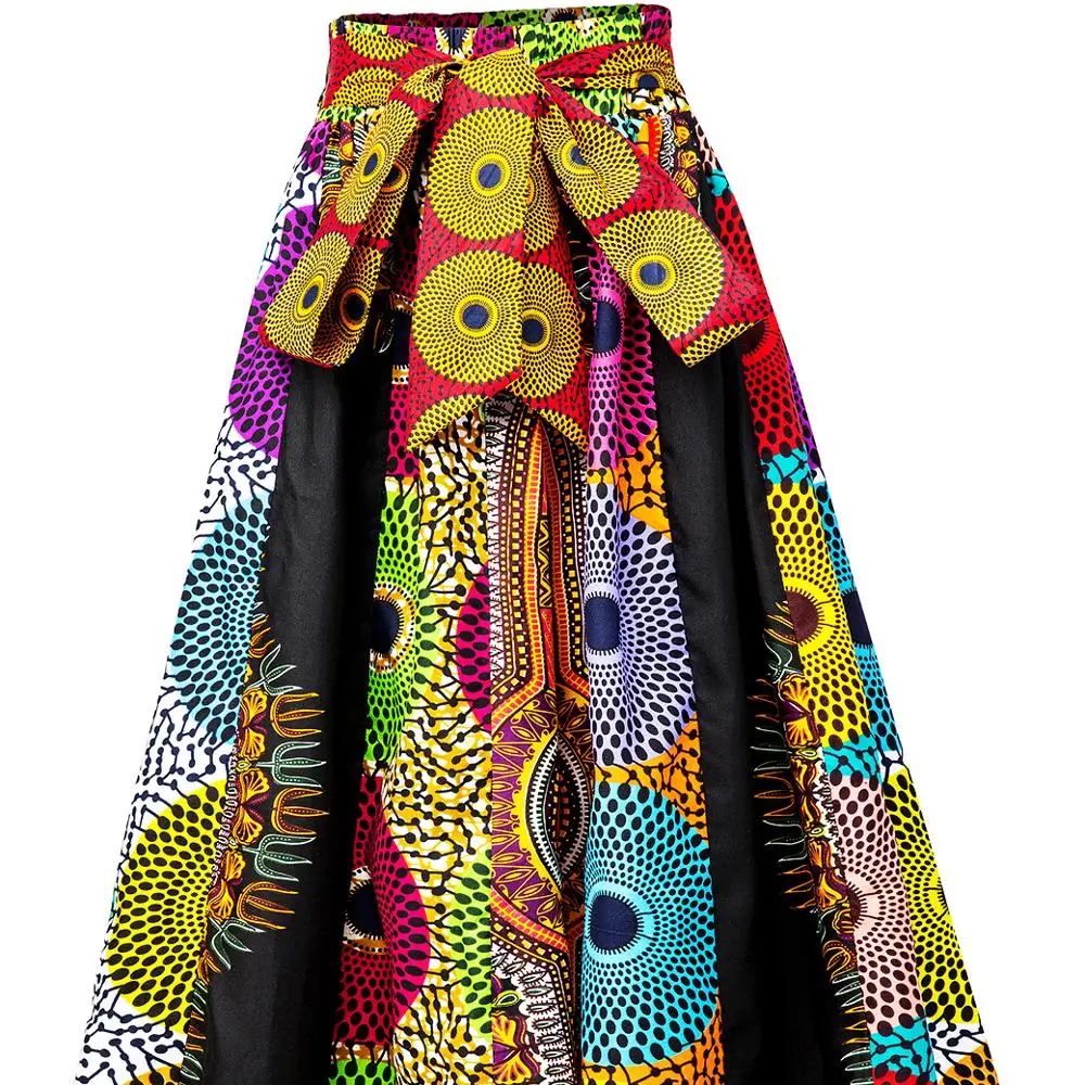 

XQ013 African Fabric Wax Print Women Skirt Multi Pattern Best Clothing Manufacturer OEM Vendor African Print Pant OEM, Blue,green,brown or as customization