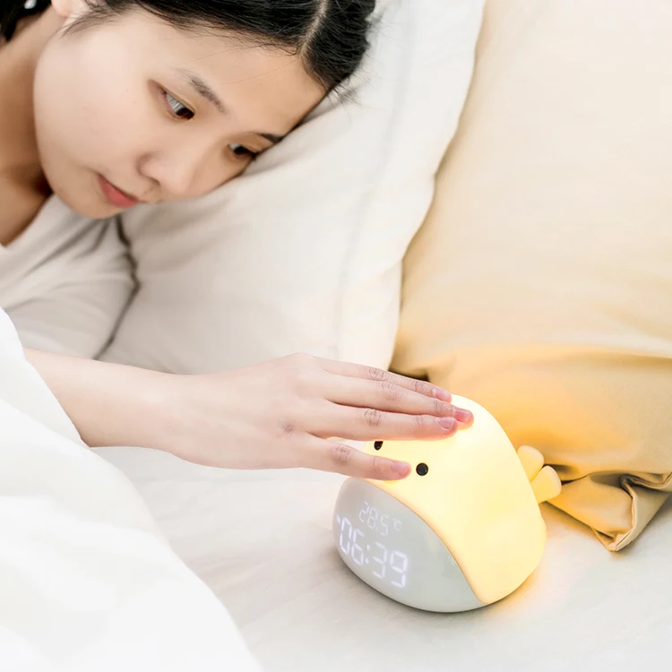 

Wholesale Cute Shape Time Bird Smart Kids LED Night Light Alarm Clock