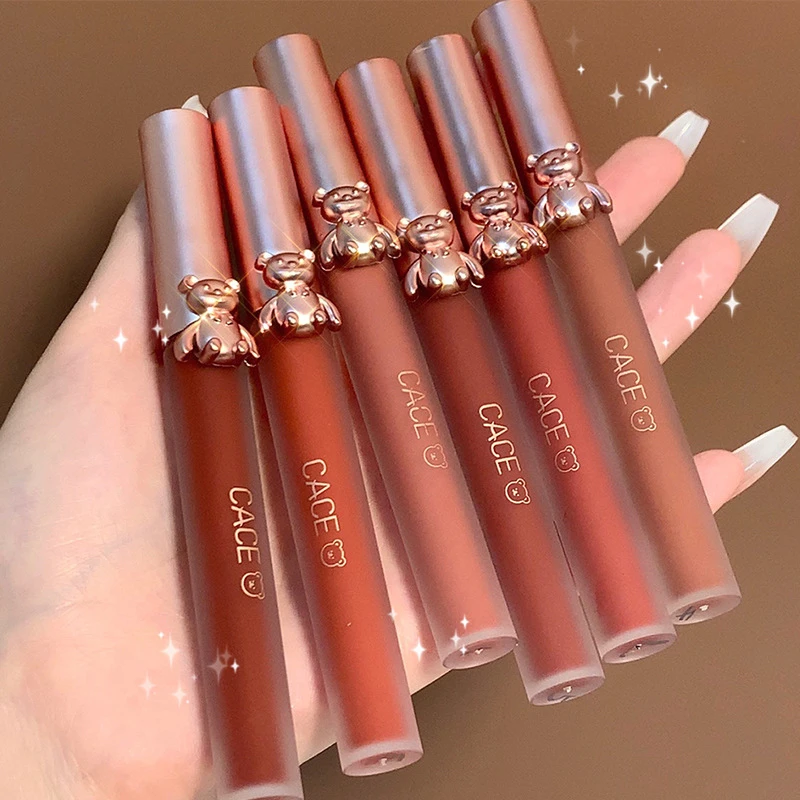 

Lovely Bear lip Mud Velvet mist top non-stick cup matte lip glaze non-fading lip gloss