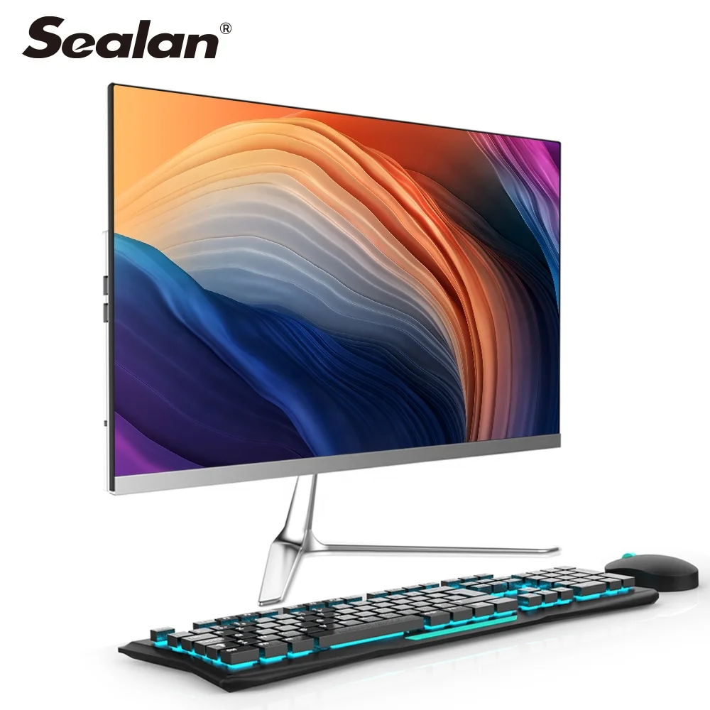 

SEALAN 19.1 inch aio pc desktop computer ssd 1 tb i3 i5 2.53GHz 8gb ddr3 120G 240G SSD mini desktop pc all in one pc 21.5