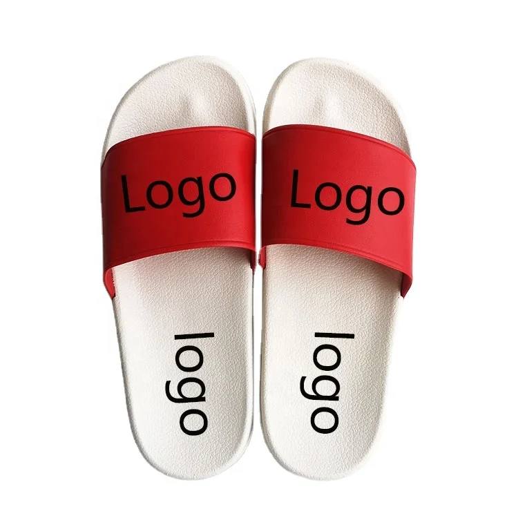 White Slippers Colors Beach Big Size Men Slippers Slides Material Good Quality New Custom Wholesale Cheap Beach PVC ODM CN;GUA