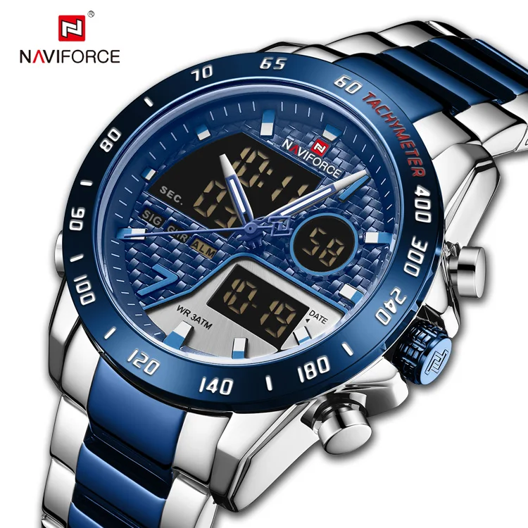 

New Watch NAVIFORCE 9171 Digital Luxury Wrist Watch Fashion Sport Quartz Male Watches reloj navy force