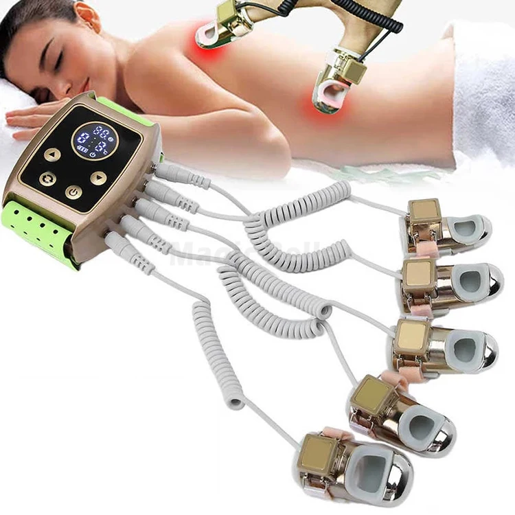 

Portable Red Light Facial Beauty Tool EMS RF Face Massager Golden Finger for Face Lifting