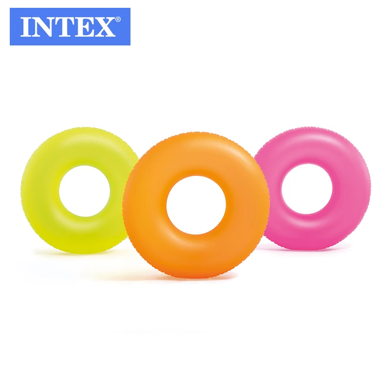 

INTEX 59262 NEON FROST TUBES adult inflatable swimming Ring swimming circle Swimming pool life buoy