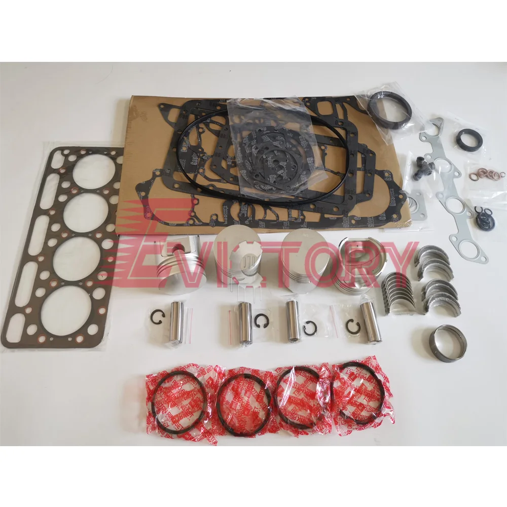 

For KUBOTA V1902 rebuild overhaul kit piston ring bearing gasket valve guide