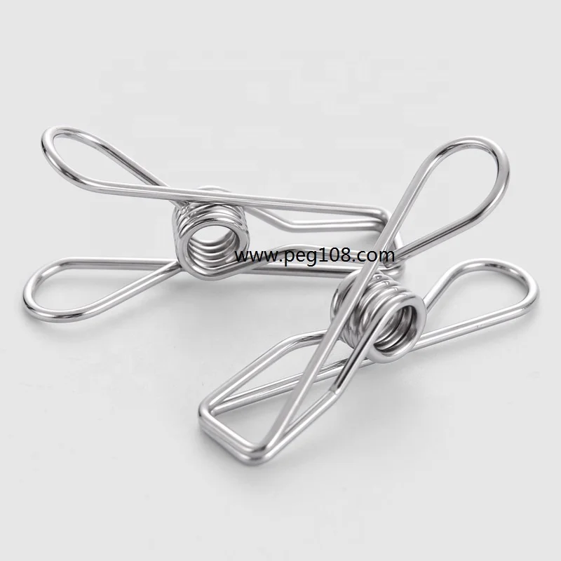 

Stainless Steel Pegs Stainless Peg High Quality 304 Stainless Steel Pegs Laundry metal clothespins, Silver