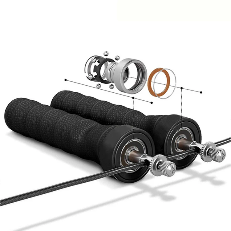 

Amazon Hot Selling Weighted Cordless Skipping Jump Rope Custom Cross Weighted Speed Cardio Jump Rope, Black red purple blue yellow or customized