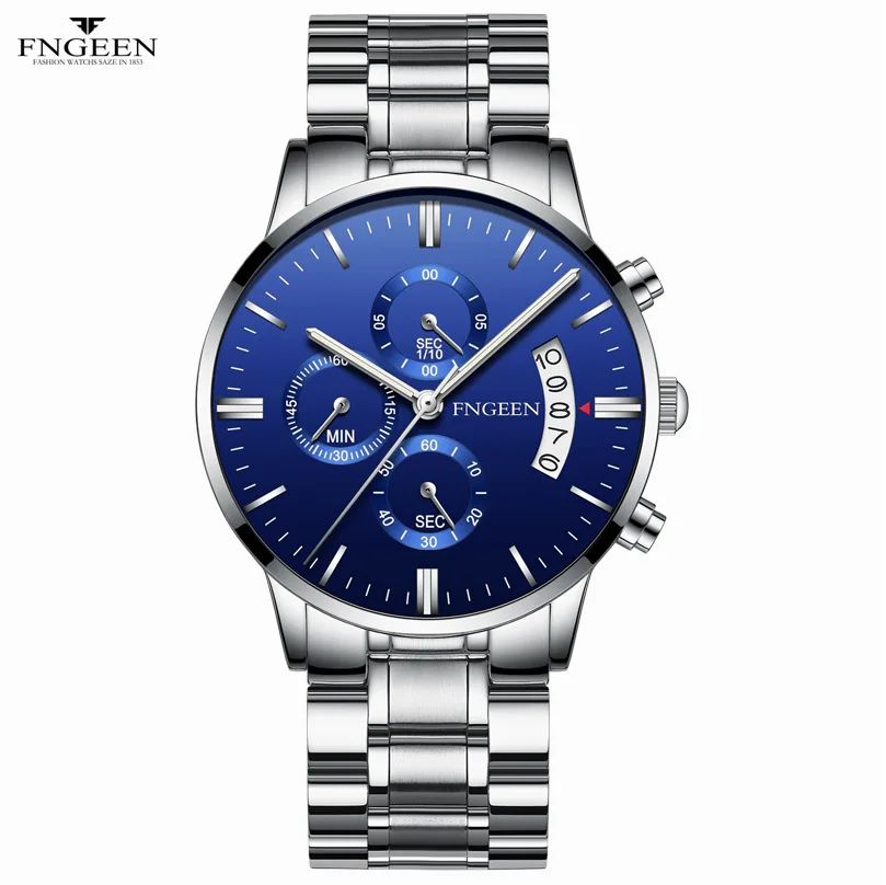 

FNGEEN Student Watch Quartz Waterproof Fashion Sport Watch Wristwatches Trend Luminous Wrist Watches For Men 5055, 12-colors