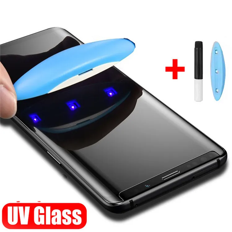 

Nano Liquid UV Tempered Glass Full Liquid Screen Protector For Samsung Galaxy S10 S20 Plus Ultra For Samsung Note 10