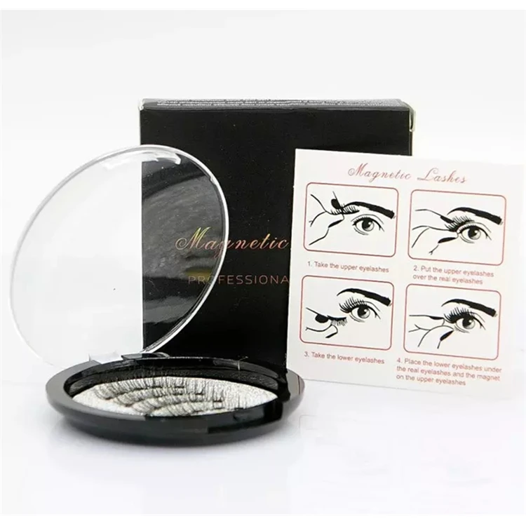 

Handmade 3D false eyelashes with 4 magnets. The false eyelashes are naturally soft, fluffy and thick. Reusablethat have