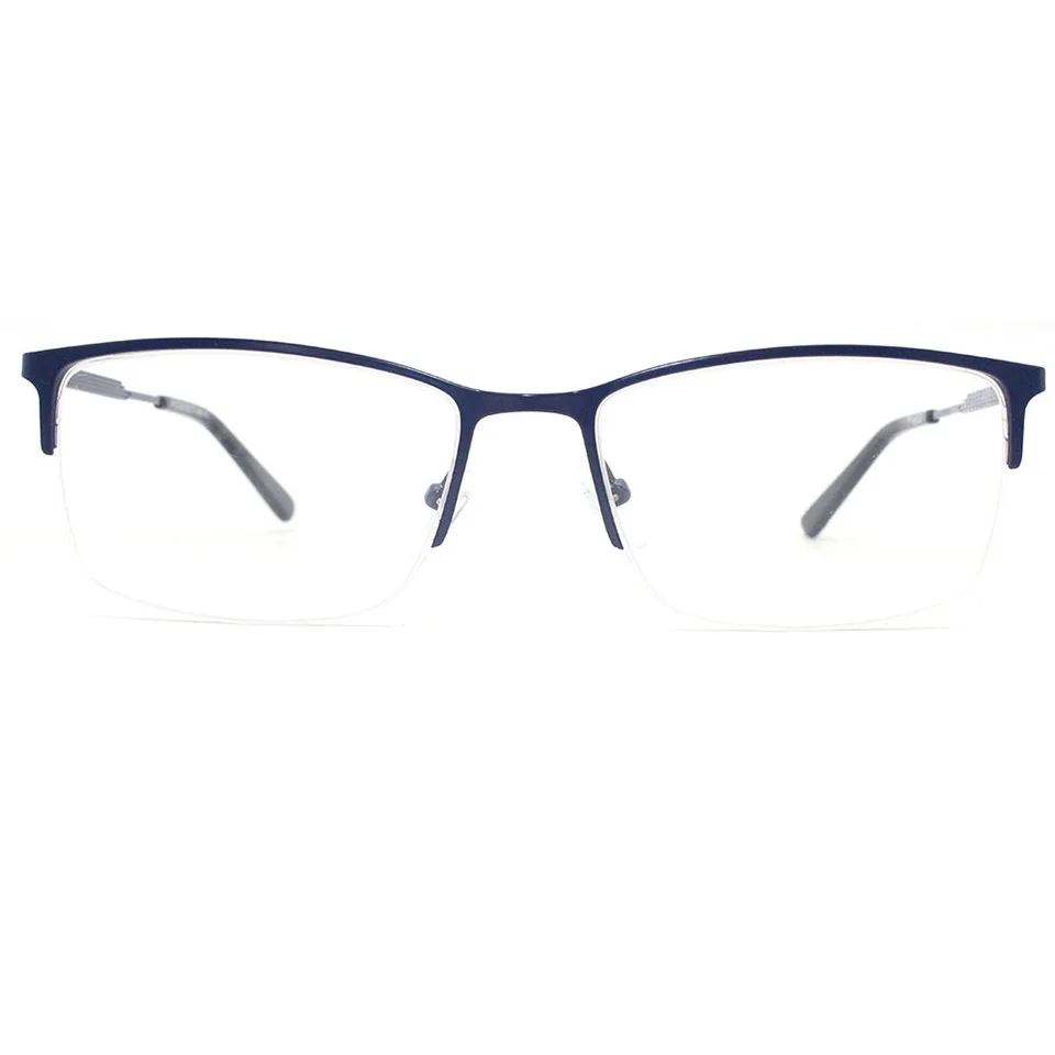 

HM010 Fashion Half rim Metal Optical Frame Acetate Tips Design Eyeglasses Frames