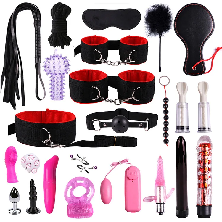 
24 pcs Bondage Gear BDSM Restraint Handcuffs Sex Toys for Couples Flirting Adult Slave Game Sex Product 