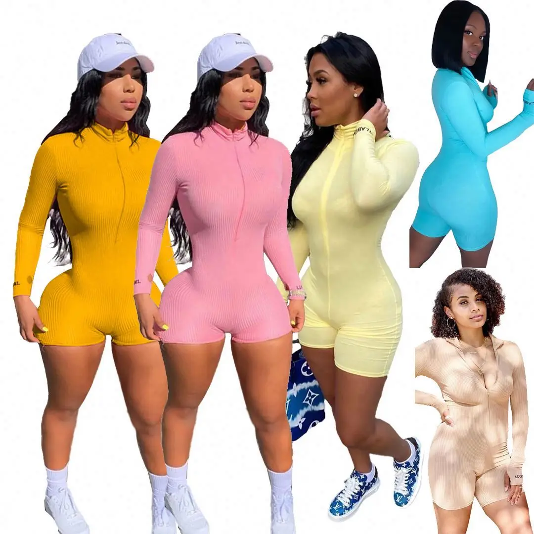 

H 2021 Fall Clothes Women Jumpsuits and Rompers Lucky Label One Piece Jumpsuits Bodysuits for Women