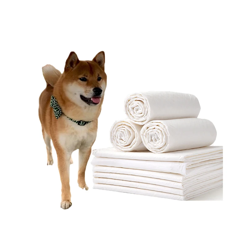 

Factory Direct Wholesale Odor Control 5 Layer Good Absorbency Disposable Dog Pee Puppy Training Pad, White