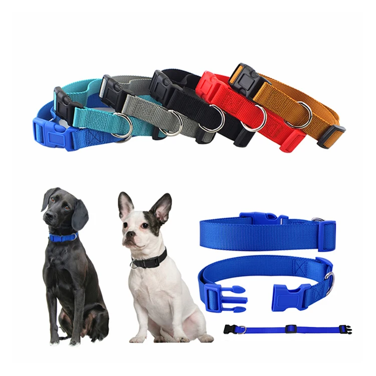 

Amazon Best Seller Plain Nylon Dog Pet Collar for Dog, As pictures