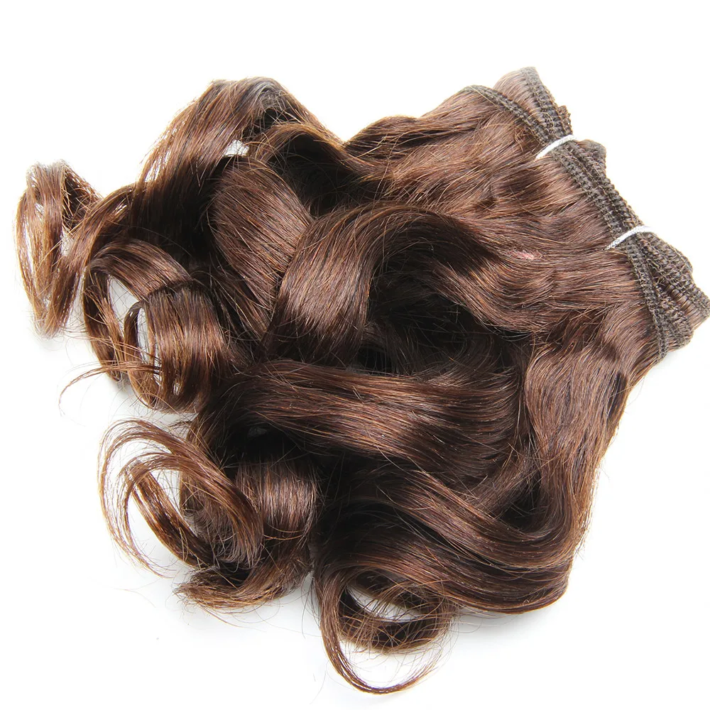 

2020 Hot sell Brazilian Hair Weave Bundles 6Pcs/Lot Curly Bundles Human Hair Bundles 8 Inch In 6 Colors 1B 2 4 T1B/30/33/99J