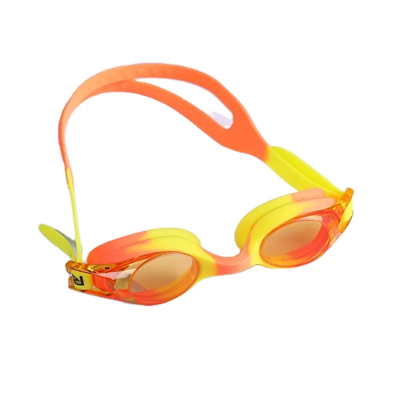

Swimming Goggles of Kids Adults Professional Waterproof Silicone Anti Fog Shatter-Proof Clear Triathlon Glasses RB World Goggles, Orange-yellow, red-black, blue-white, pink-white, yellow-blue