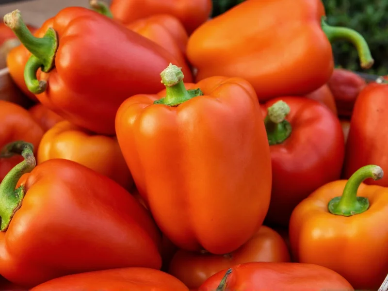 Red Bell Peppers Are the Sweetest: Color-Sweetness Science